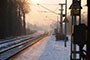 Bahnhof im Morgenlicht